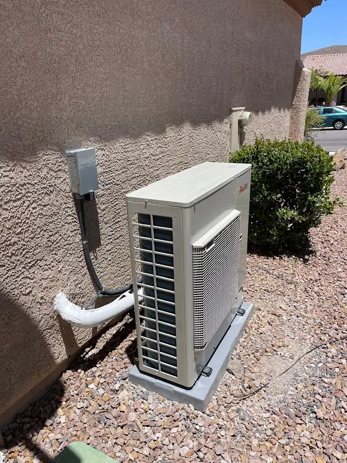 Residential air conditioning condenser unit in York